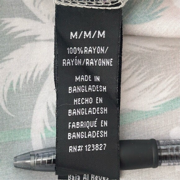 Good Vibes Drill Clothing Co Men's Hawaiian Tropical Button-Up Shirt M - Picture 3 of 8